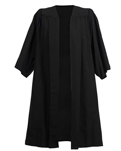 Ashington Ceremonial Gowns Toga Profesional de Coro Negra - Varias Tallas - Negro, 180-188cm