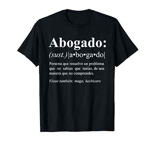 Regalo Graciosos para Abogado - Definicion de Abogado Camiseta