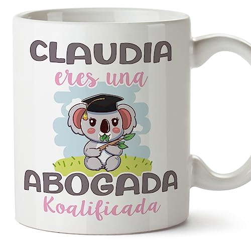 MUGFFINS Tazas Personalizadas para ABOGADA - En Español - Koalificados Personalizados - 11 oz / 330 ml - Regalo Personalizable original y divertido
